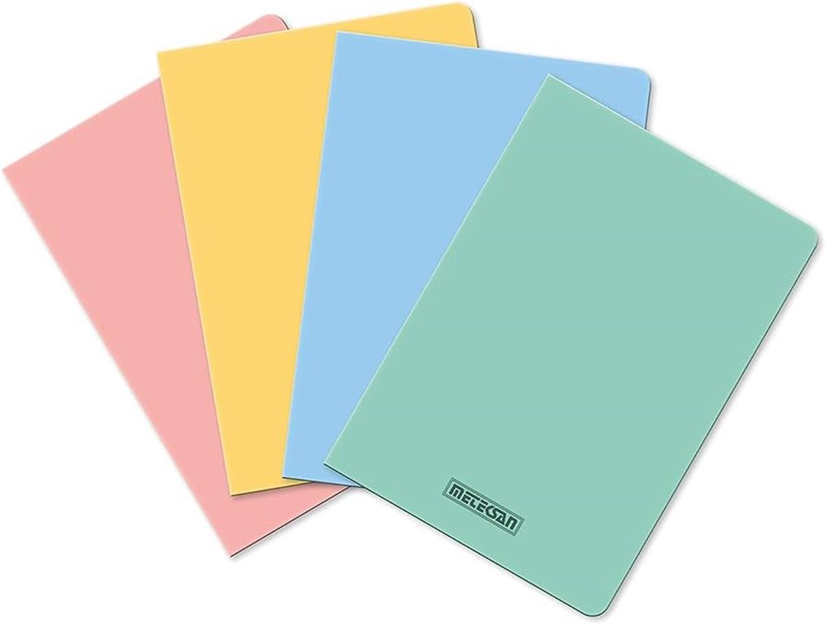 Meteksan Seren Pastel Mix Pp Kapak A4 Defter Çizgili 60 Yaprak 