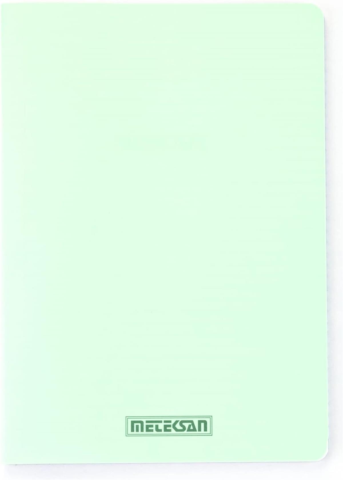 Meteksan Seren Pastel Pp Kapak A4 Defter Kareli 60 Yaprak Yeşil