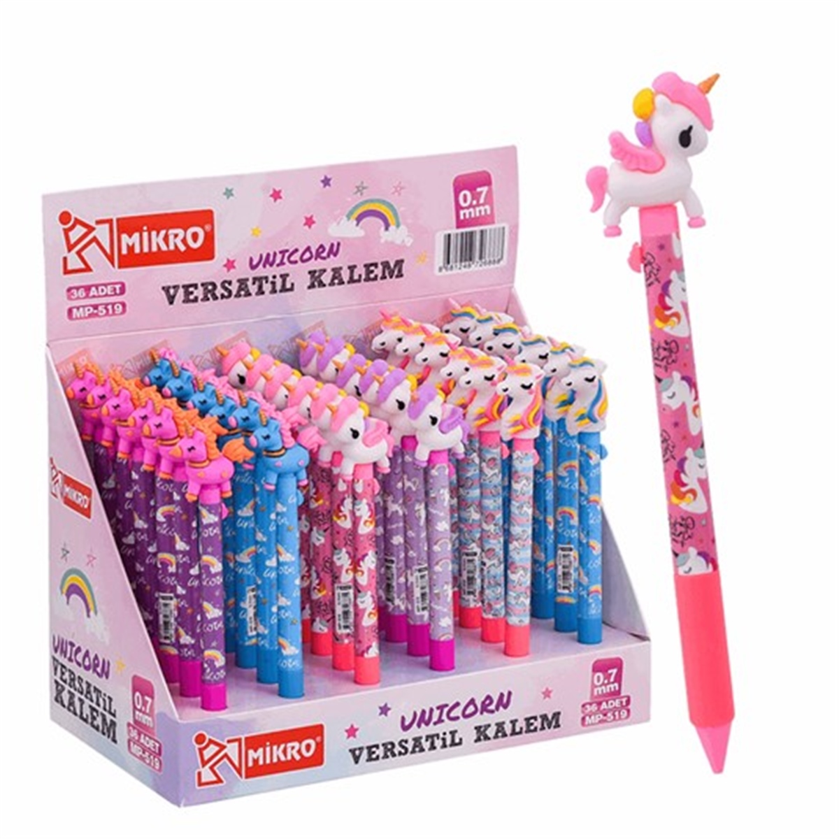 Mikro 519 Vs Versatil Kalem Unicorn Başlıklı 0.7 Mm