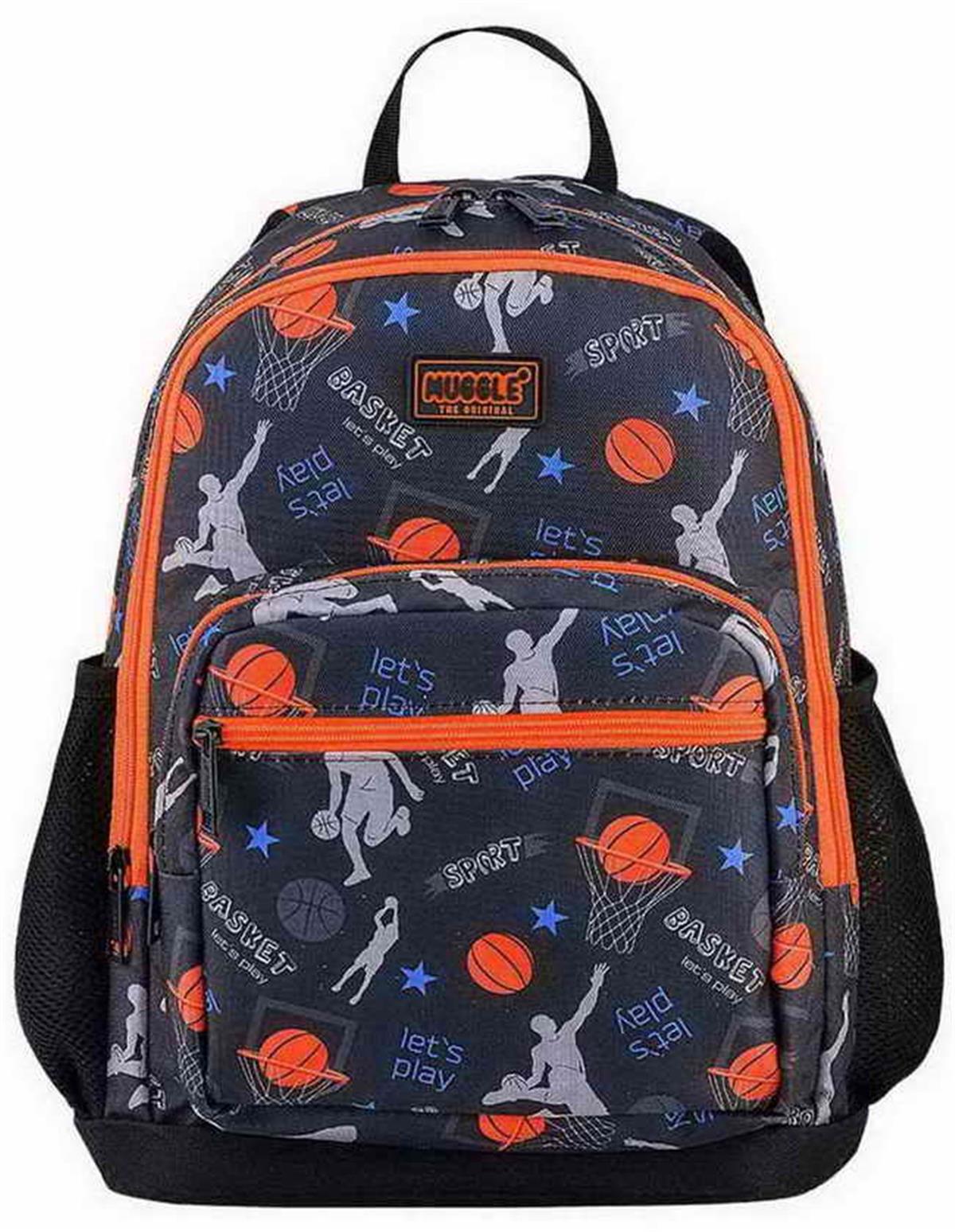 Mikro Muggle Mu-0440 Okul Çantası Ot-Basket Siyah 