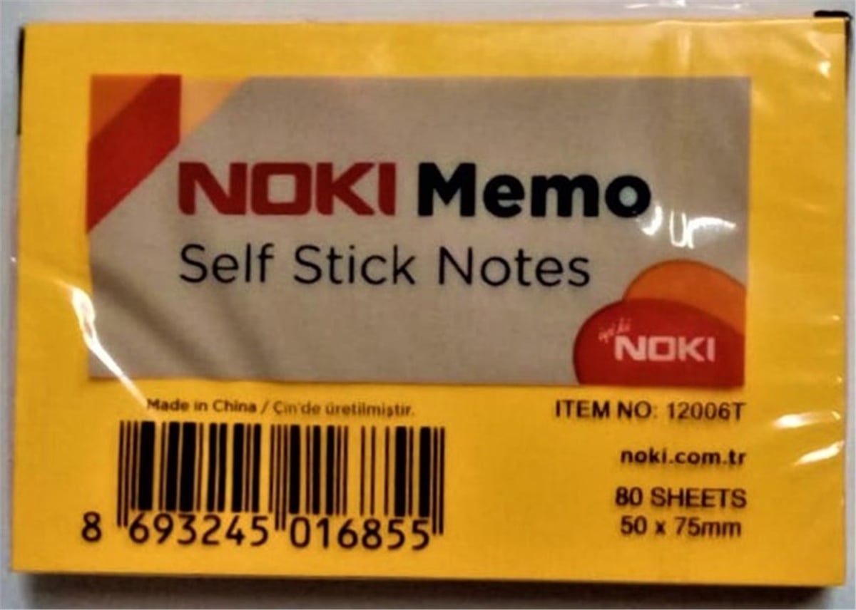 Noki 12006 51X75 Yapiskanli Notluk Turuncu