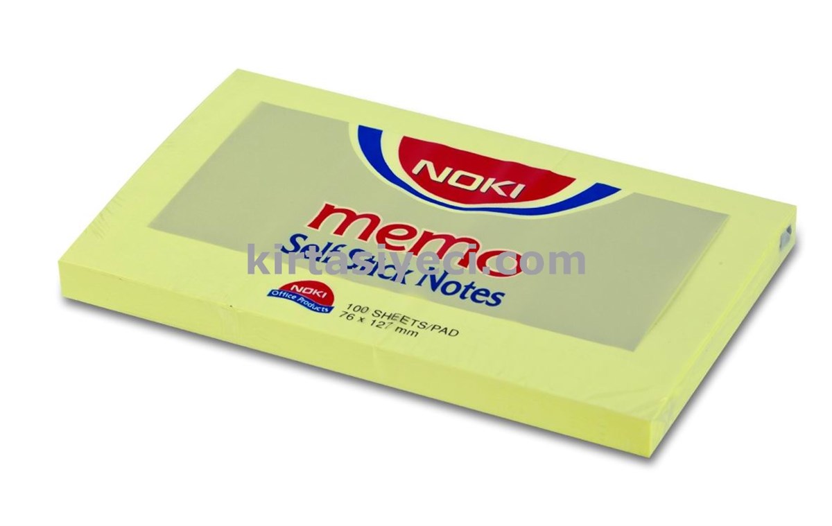 Noki 12009 75X127 Yapiskanli Not Kagidi Sari  