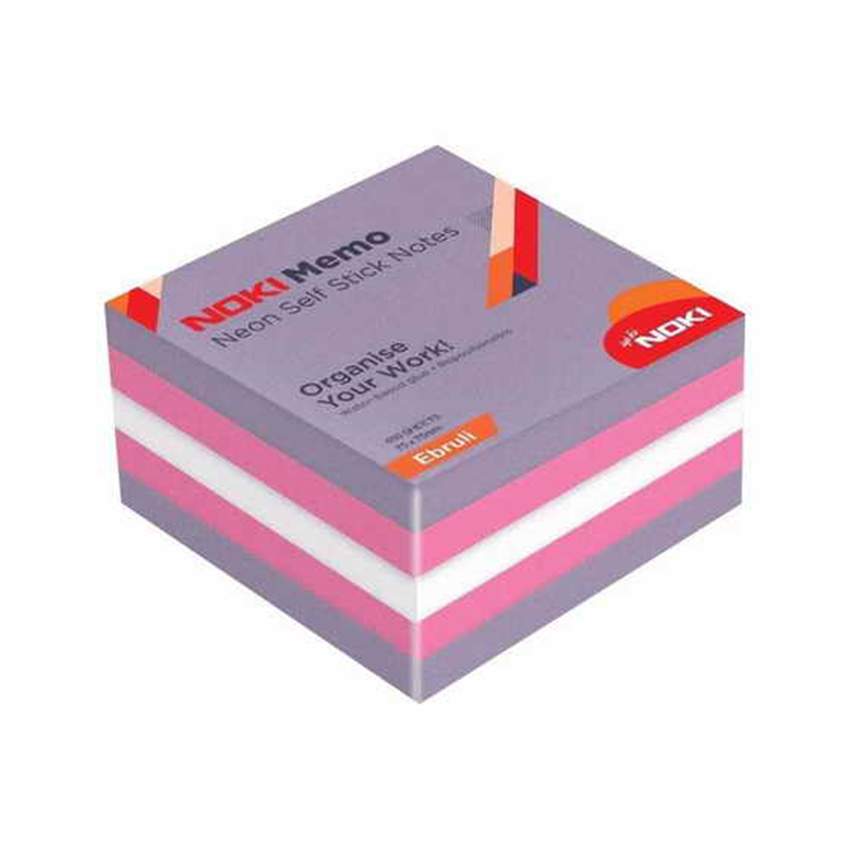 Noki 12014-44 75X75 Neon Ebruli Küp Blok 450 Yaprak