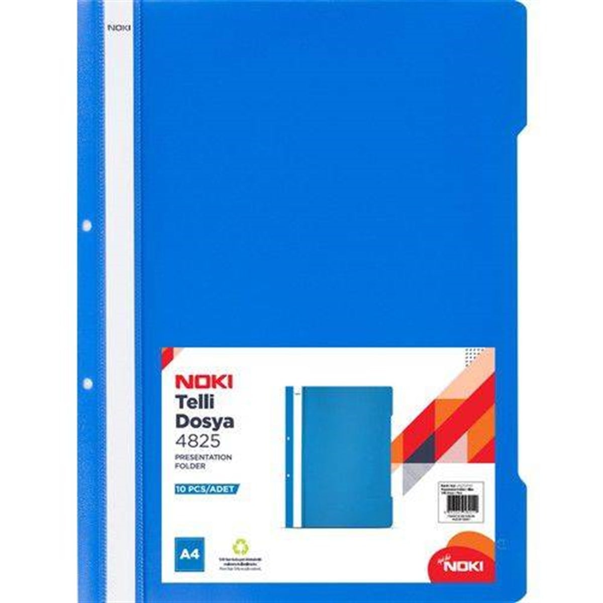 Noki 4825-130 Telli Dosya Xl Mavi 25Li Paket