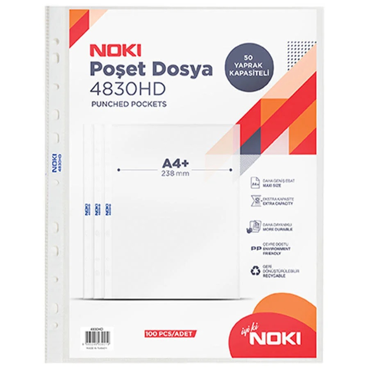 Noki 4830 Hd Poset Dosya 100Lü Paket