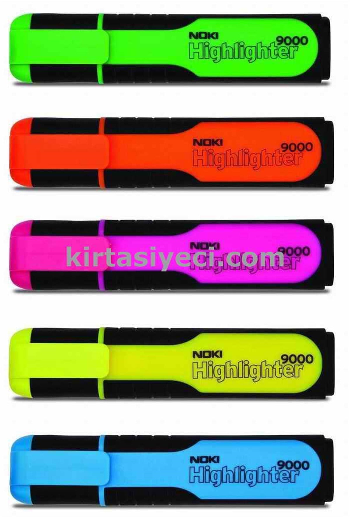 Noki 9000M Fosforlu Kalem Mavi   