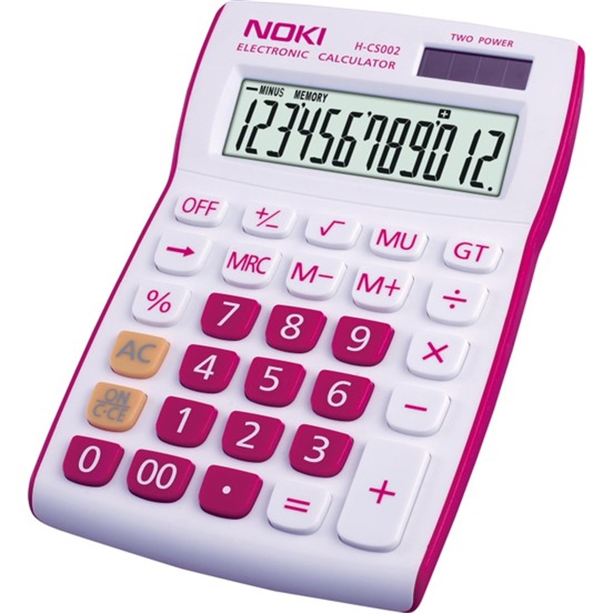 Noki H-Cs002 Hesap Makinesi Kirmizi 12 Hane