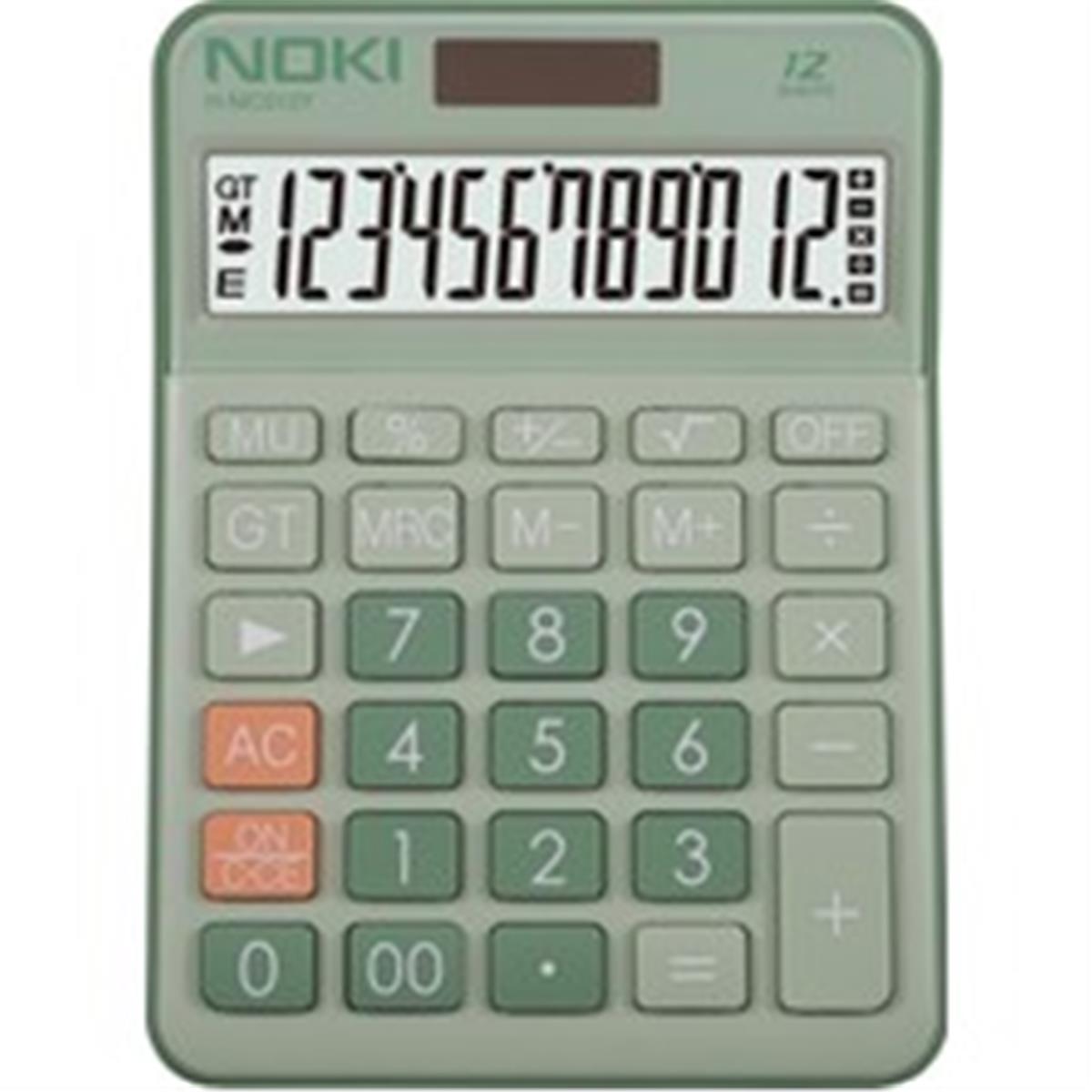 Noki H-Mc012Y Hesap Makinesi Yeşil 12 Hane