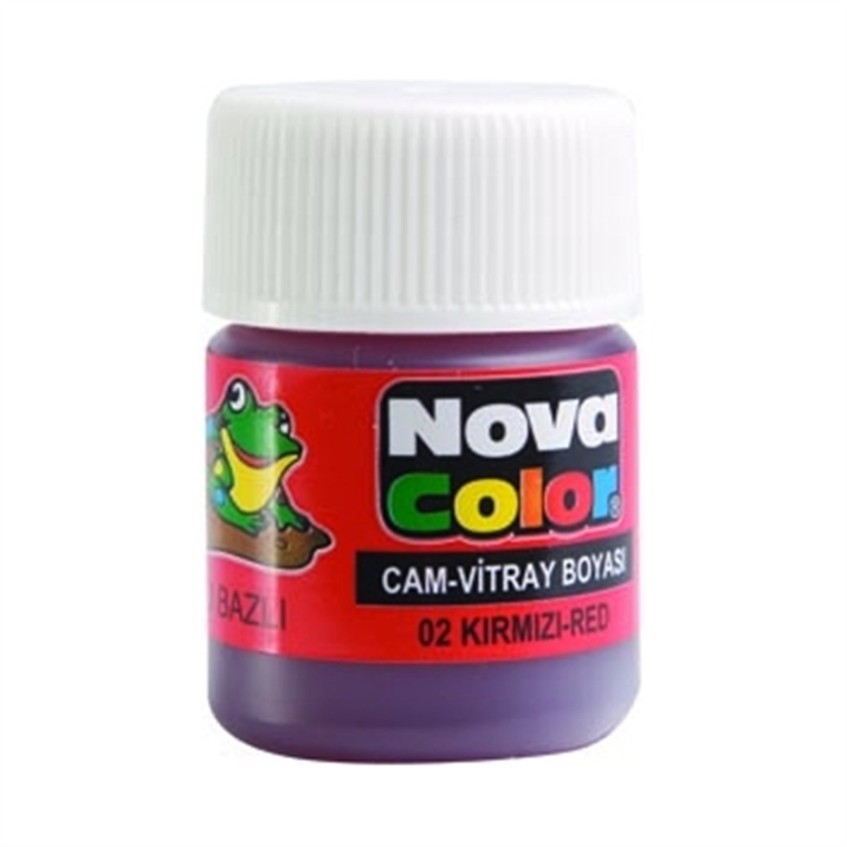 Nova Color Nc-150 Cam Boyasi Su Bazli 25Ml Kirmizi