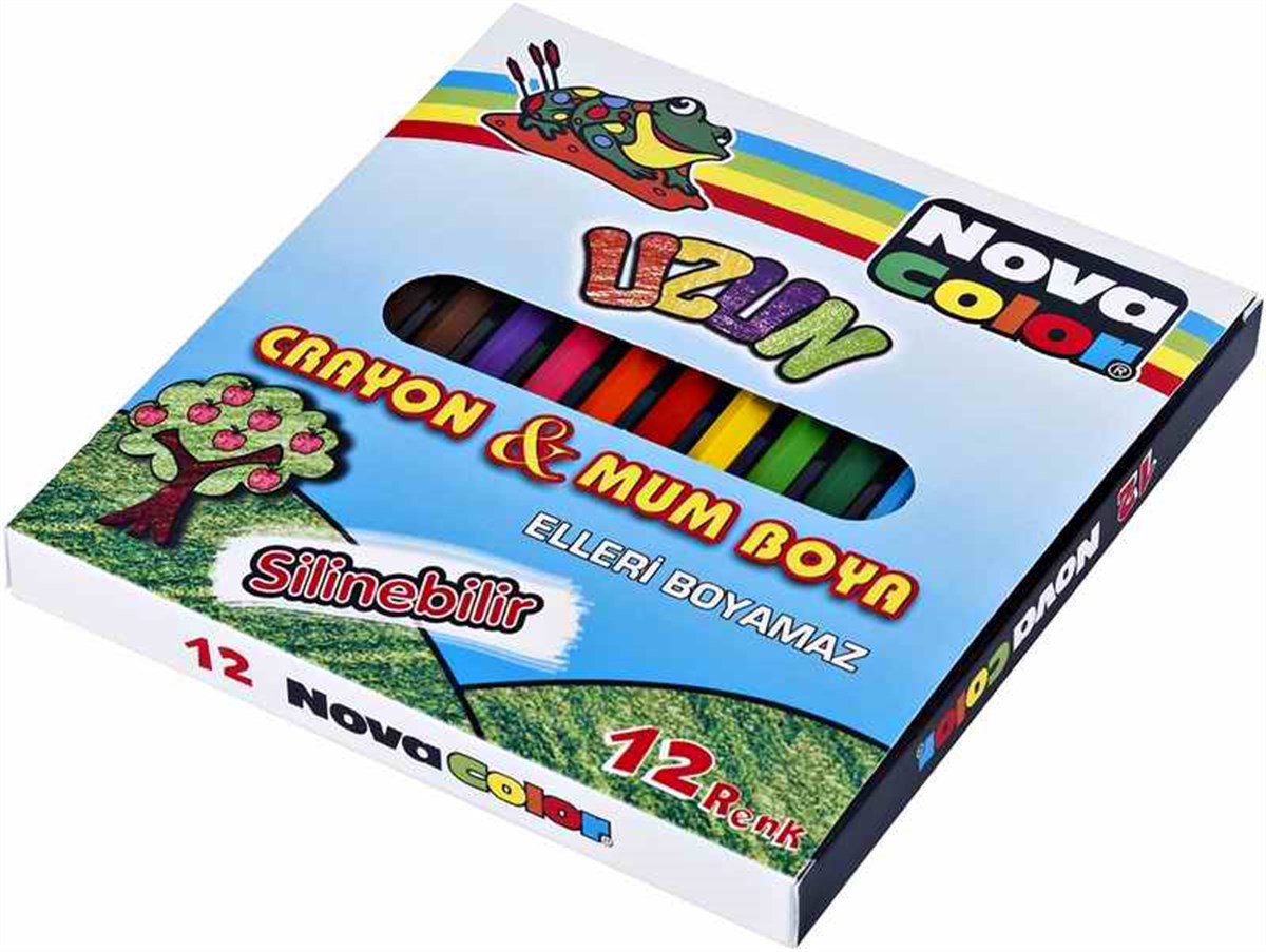 Nova Color Nc-2112 Mum Boya 12 Renk Uzun