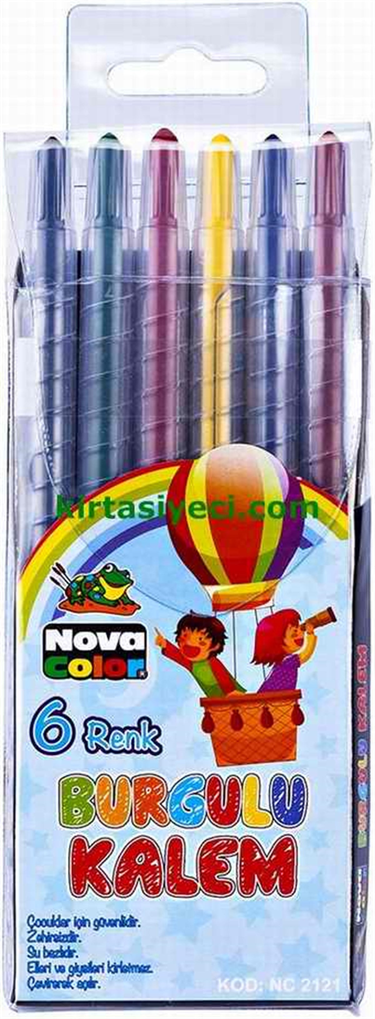 Nova Color Nc-2121 Burgulu Kalem 6Li Paket