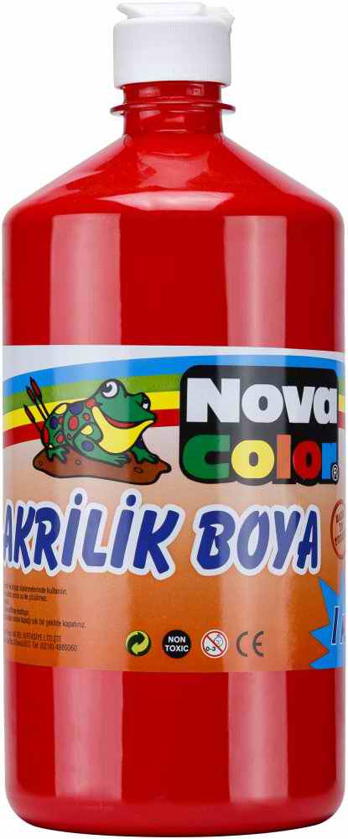 Nova Color Nc-222 Akrilik Boya 1Kg Kirmizi