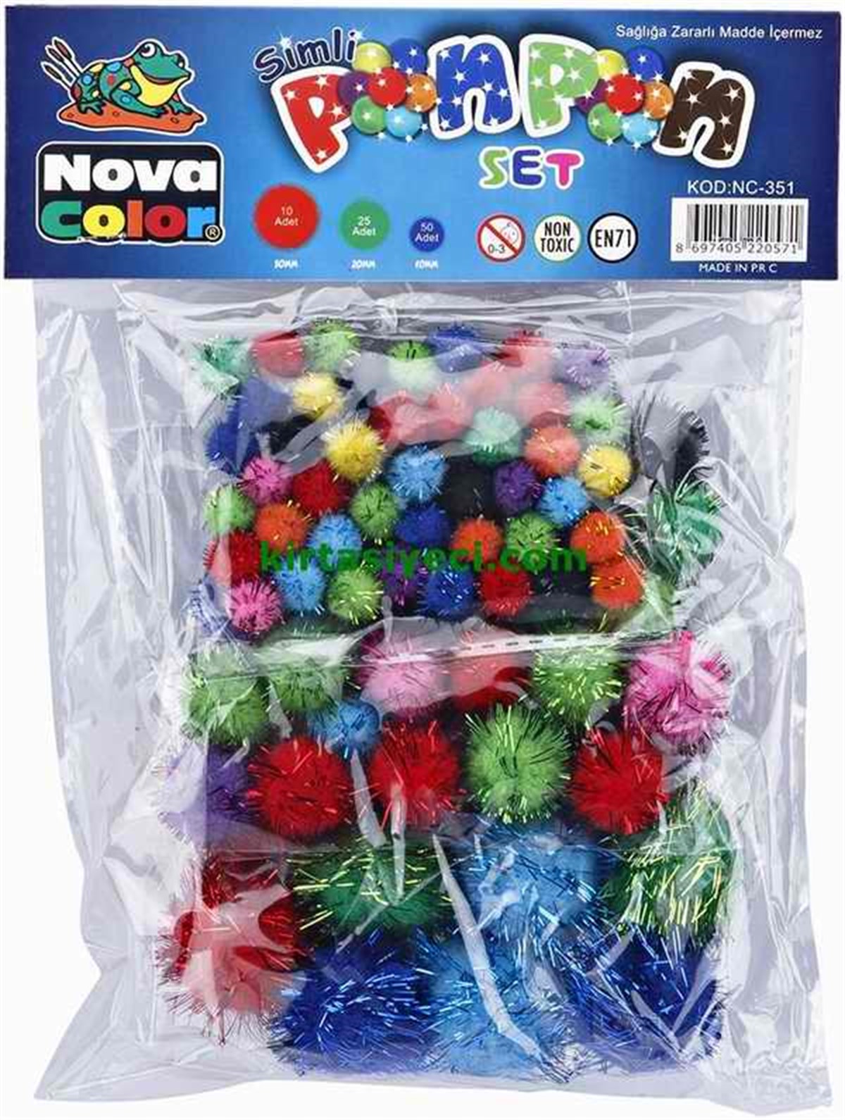 Nova Color Nc-351 Simli Ponpon Karisik Paket