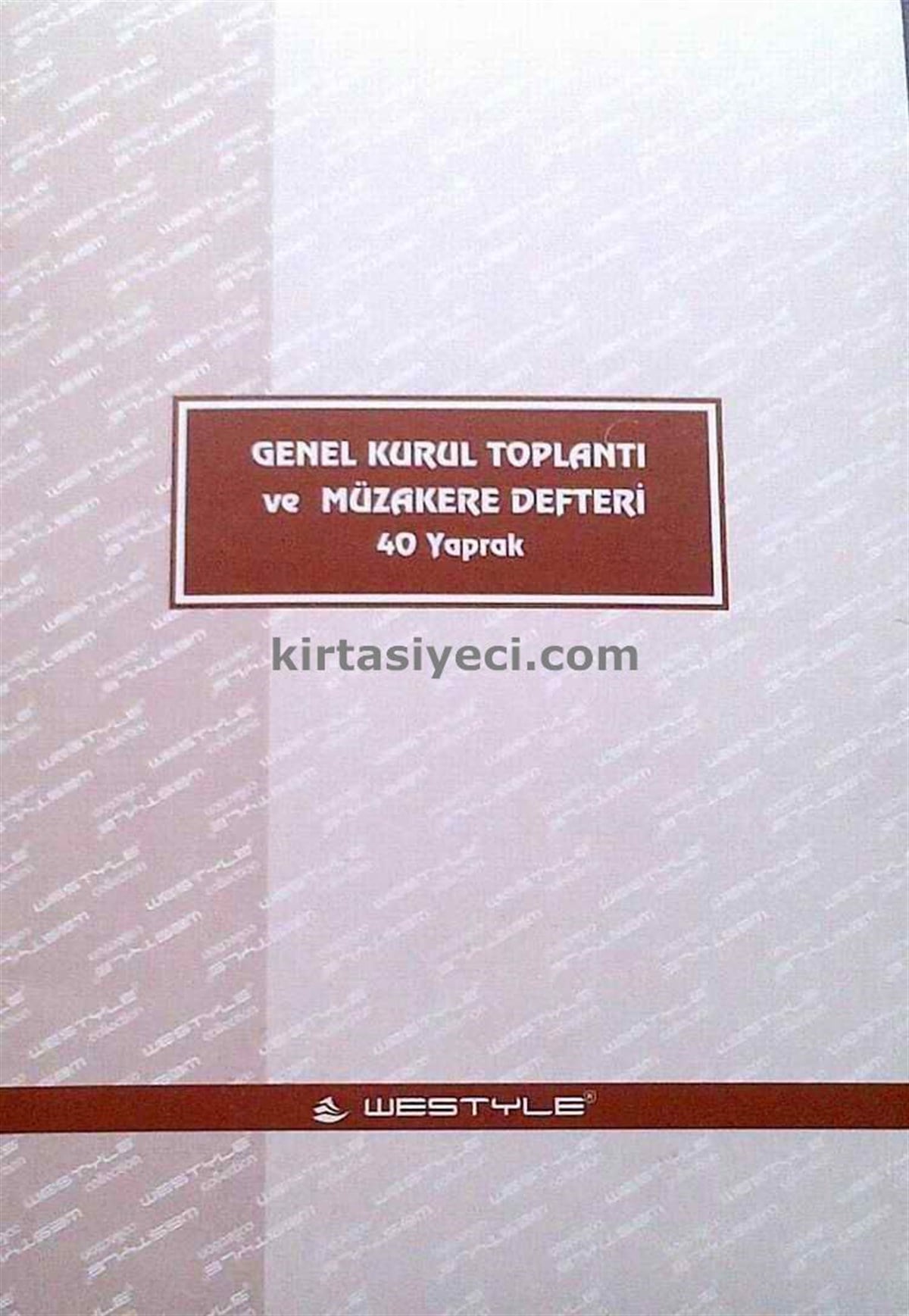 Özkan Bm137 Genel Kurul Toplanti Müzakere Defteri 40 Yaprak  