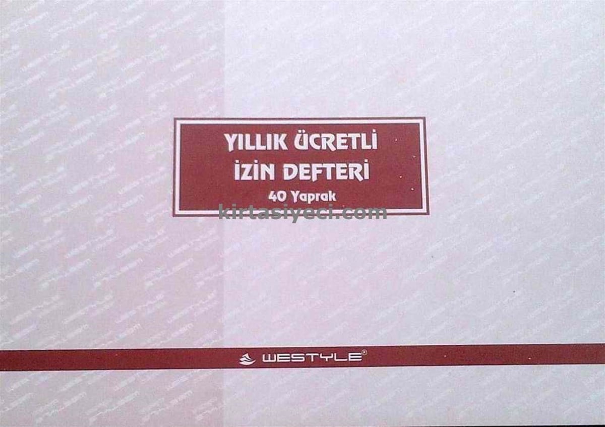 Özkan Bm732 Yillik Ücretli Izin Defteri 40 Yaprak   