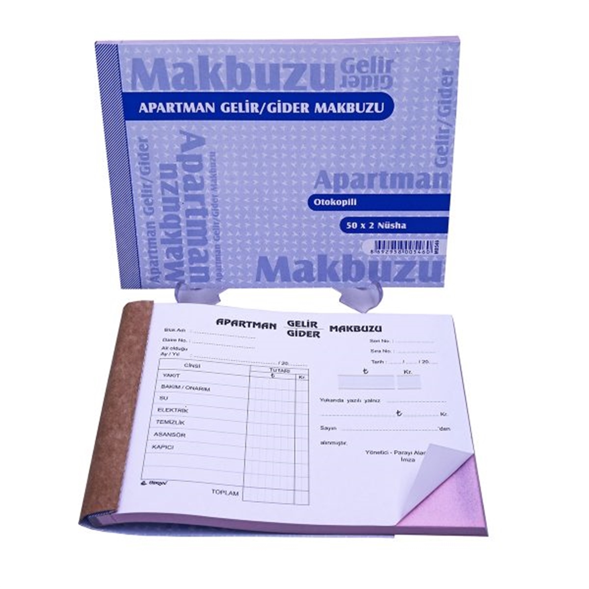 Özkan M0658 No:3 Apartman Gelir-Gider Makbuzu Otokopili 50*2  