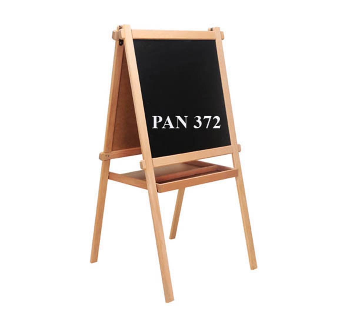 Panda 299 35x50 Eko Ahşap Ayaklı Çatı Tipi Yazı Tahtası ( Siyah + Beyaz )