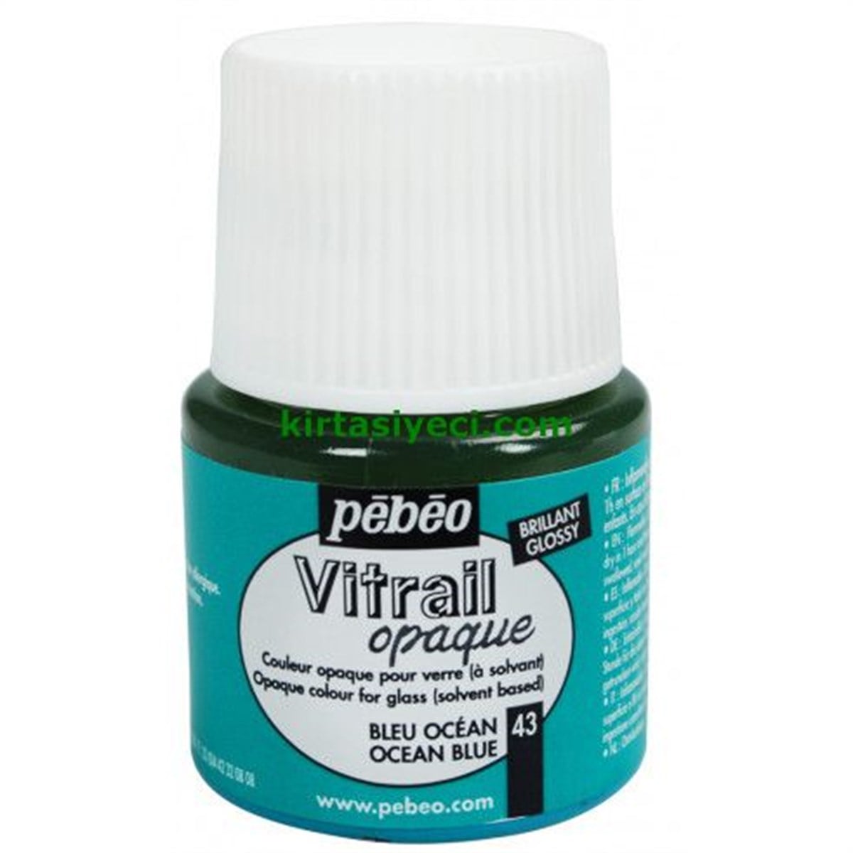 Pebeo 050*43 Cam Boyasi 45Ml Mavi