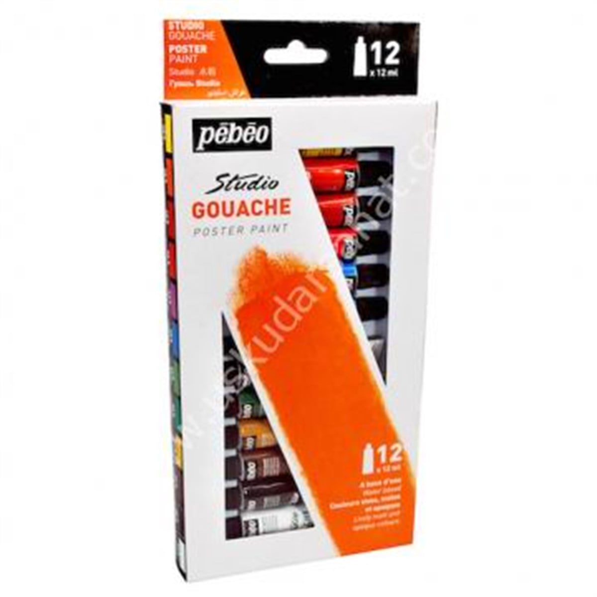 Pebeo 668300 Guaj Boya 12Ml 12 Li Set