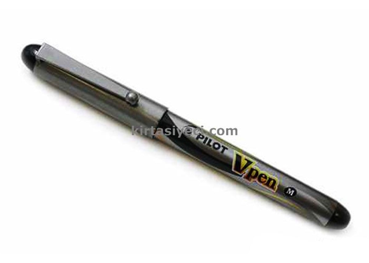 Pilot Svp-4M-B V-Pen Silver Dolmakalem Siyah