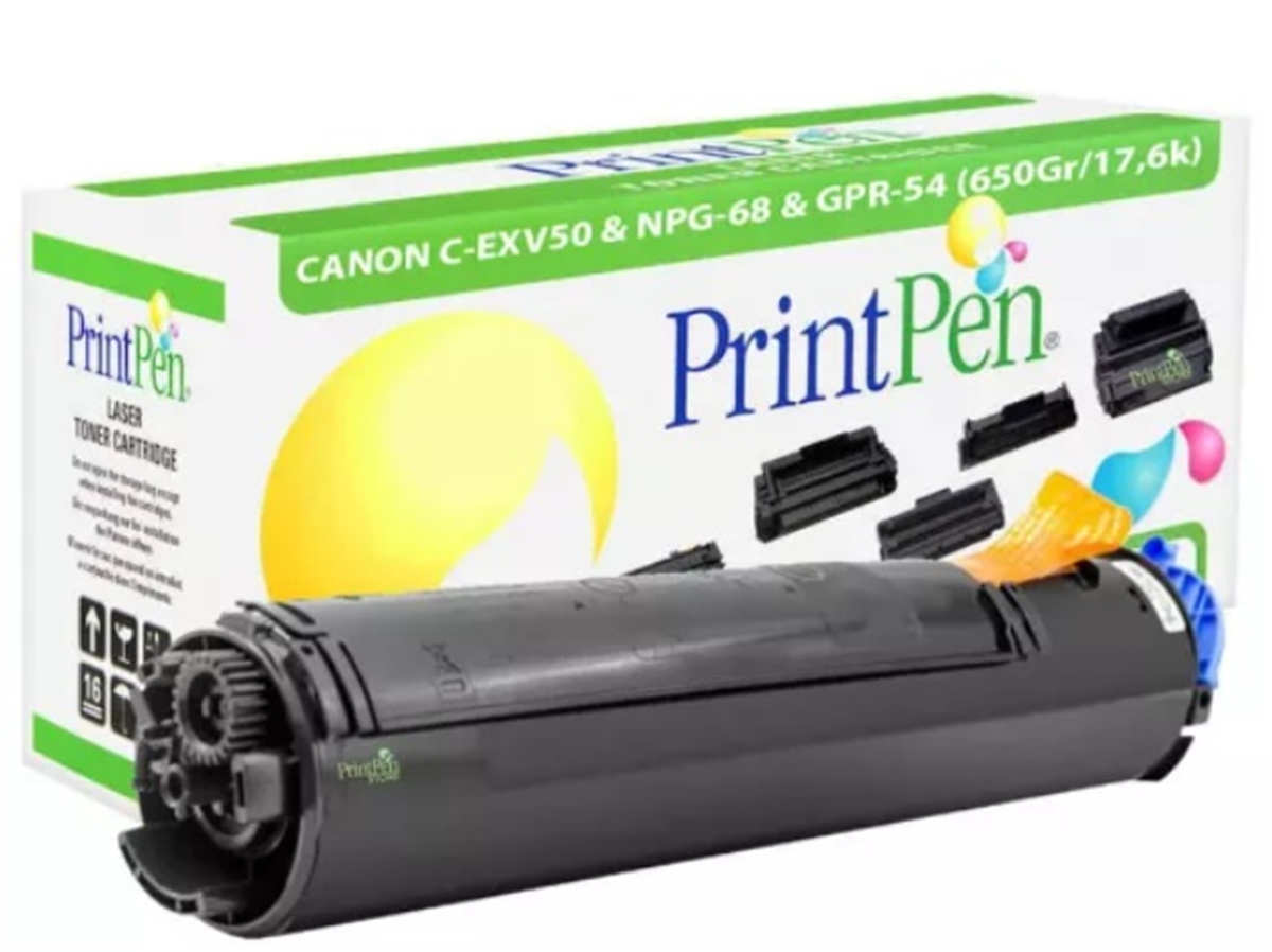 PRINTPEN CANON C-EXV50 & NPG-68 & GPR-54 (650Gr/17,6k)