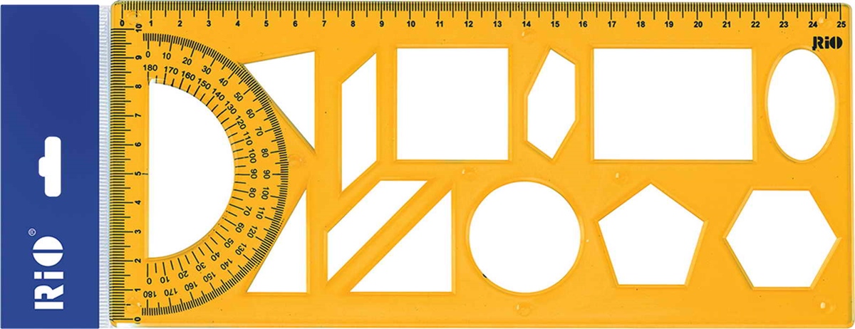 Rio 803 Geometrik Sekilli Cetvel 