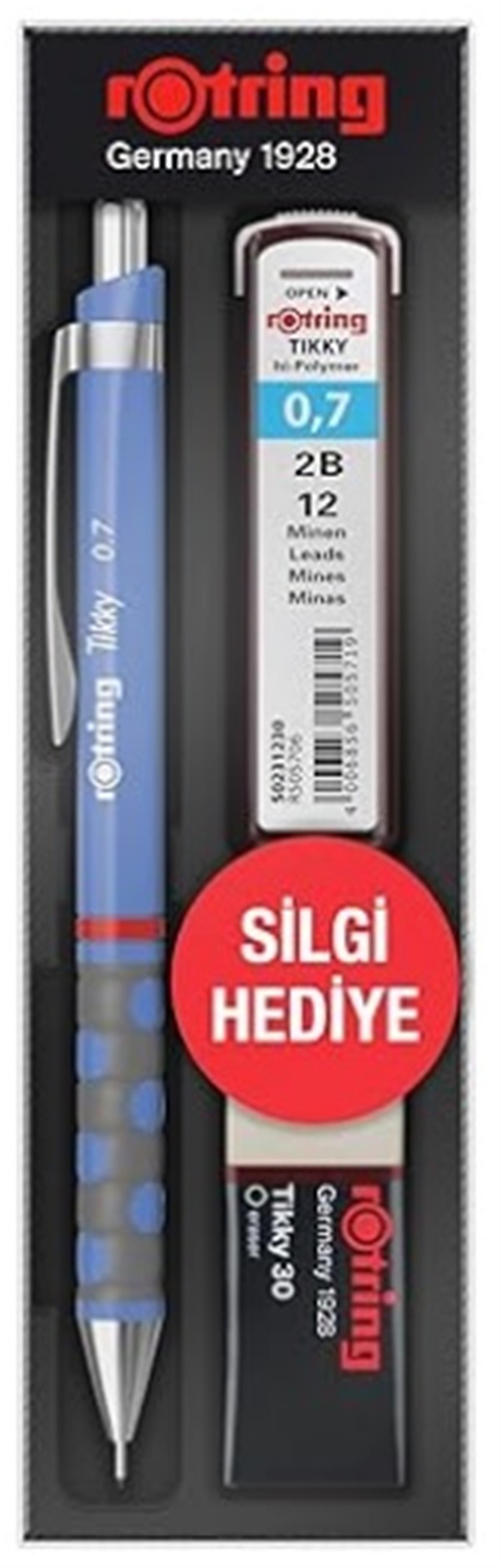 Rotring Okul Seti Tikky Rd 0.5+Min Silgi Hediyeli Menekşe Mavi