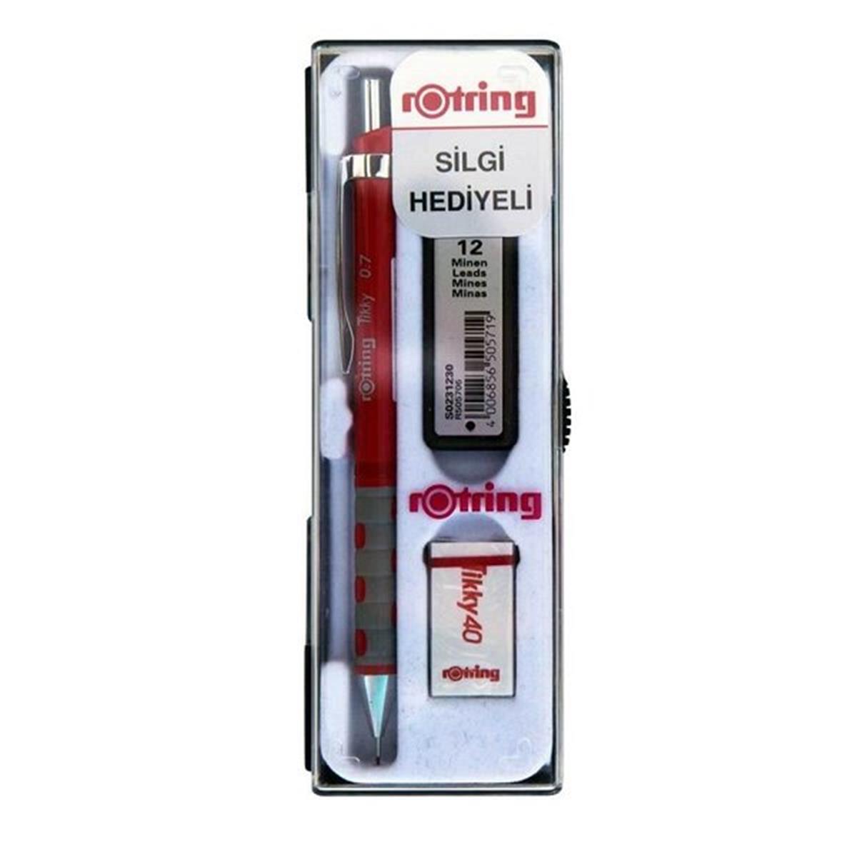 Rotring Tikky Versatil Okul Seti 0.7 Kırmızı