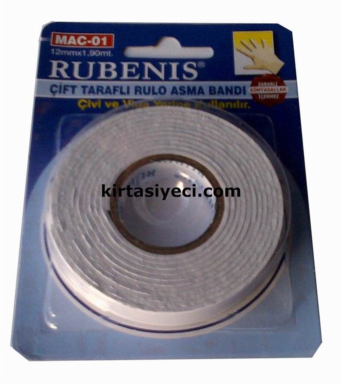 Rubenis Mac-01 Çift Tarafli Tasima Banti 12Mmx1.90M Adet
