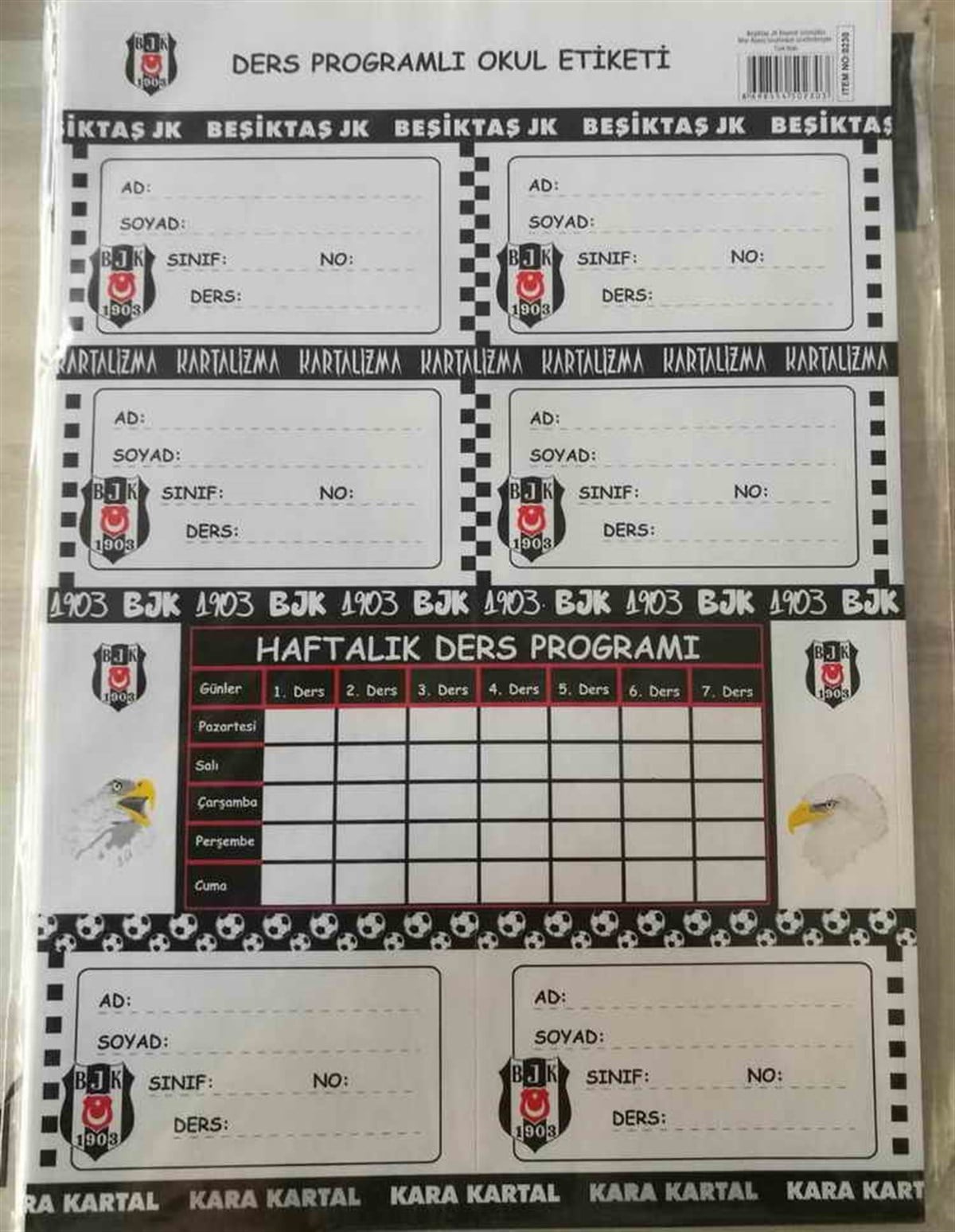 Rubenis Mor Etk22 0230 Bjk Okul Etiketi Ders Programli
