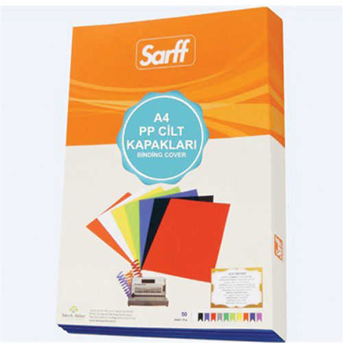 Sarff 15201103 Opak Mavi A4 Pp Cilt Kapak 450 Micron 50Li Paket 