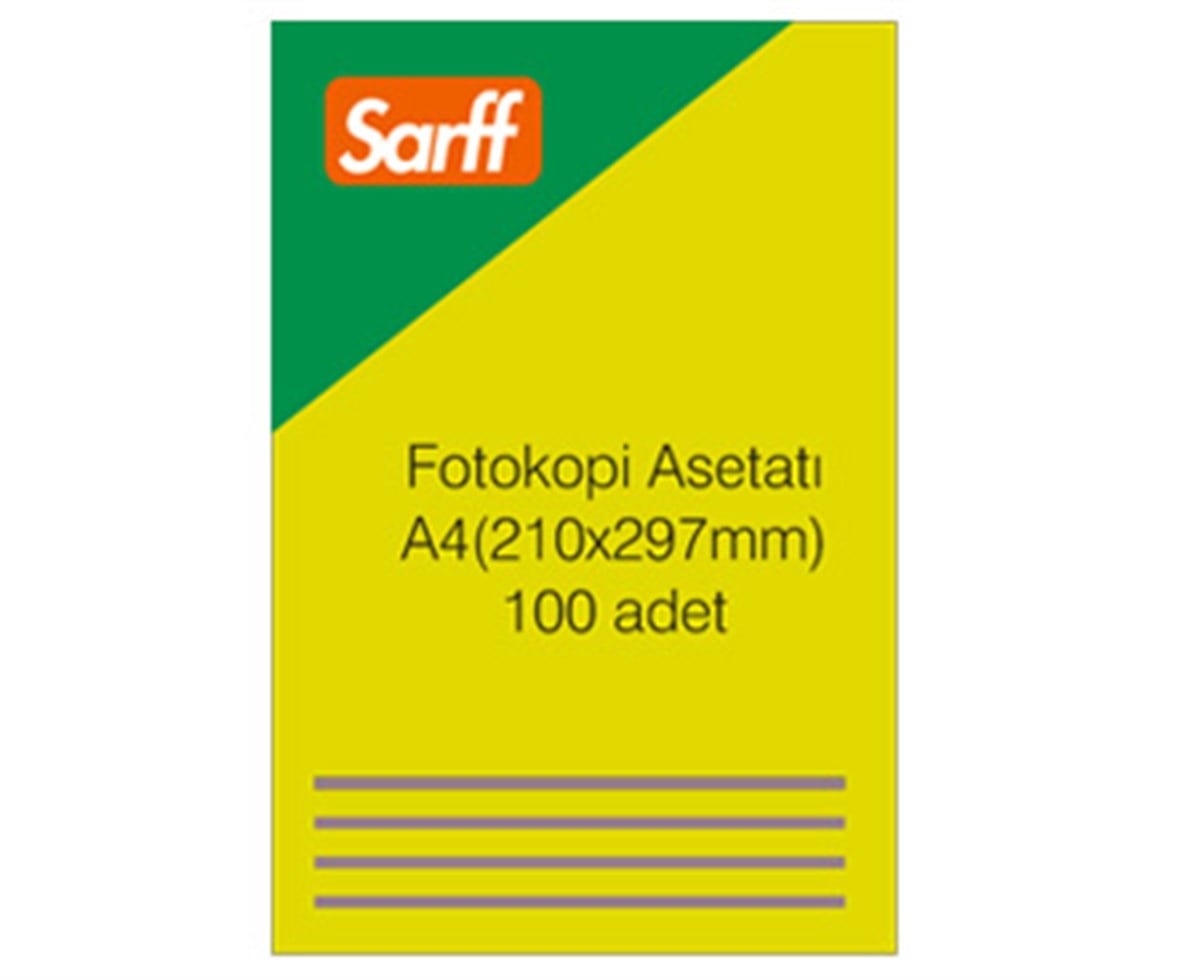 Sarff 15330089 Fotokopi Asetati A4 100Lü Paket