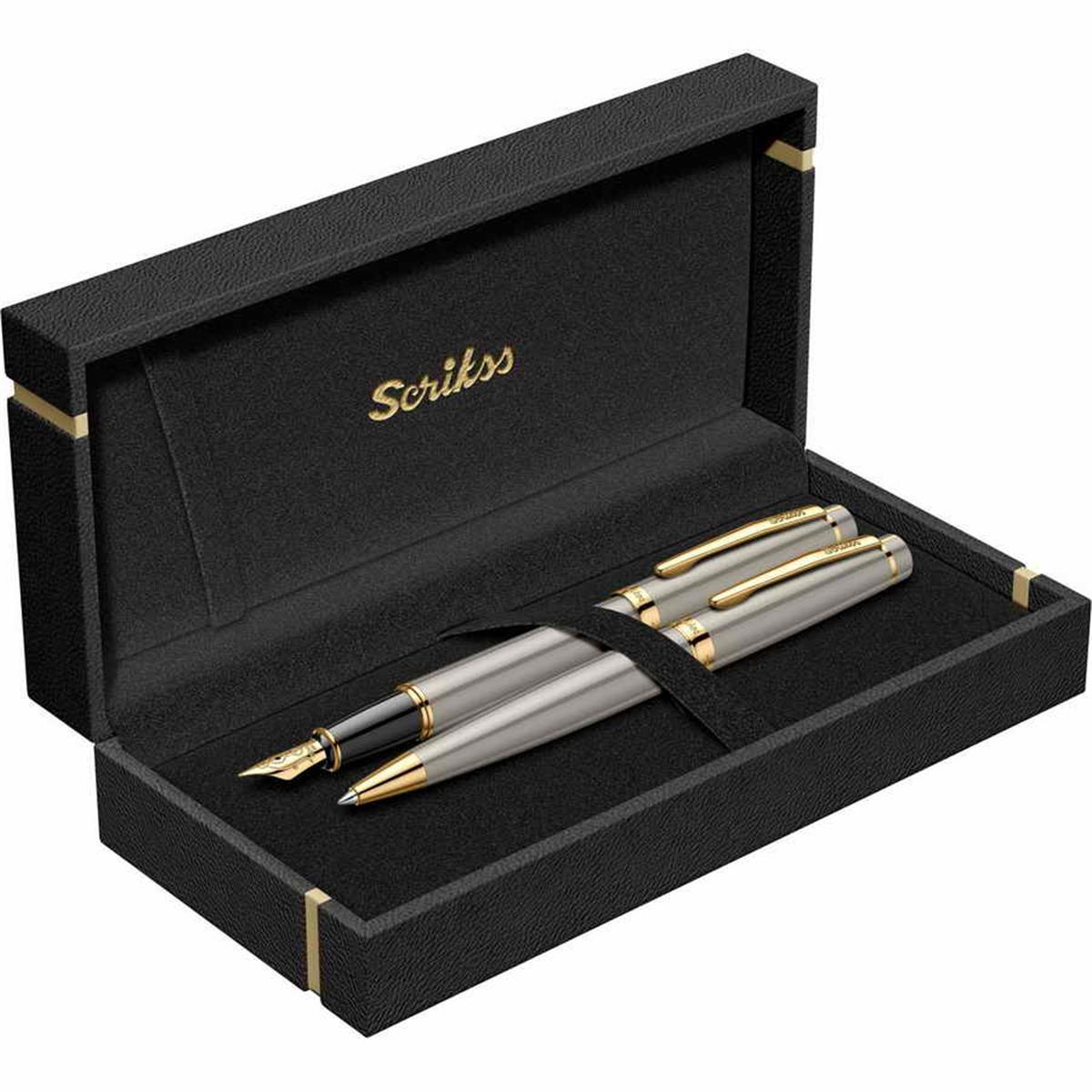 Scrikss 38 Dolma Kalem+Tukenmez Saten Altin