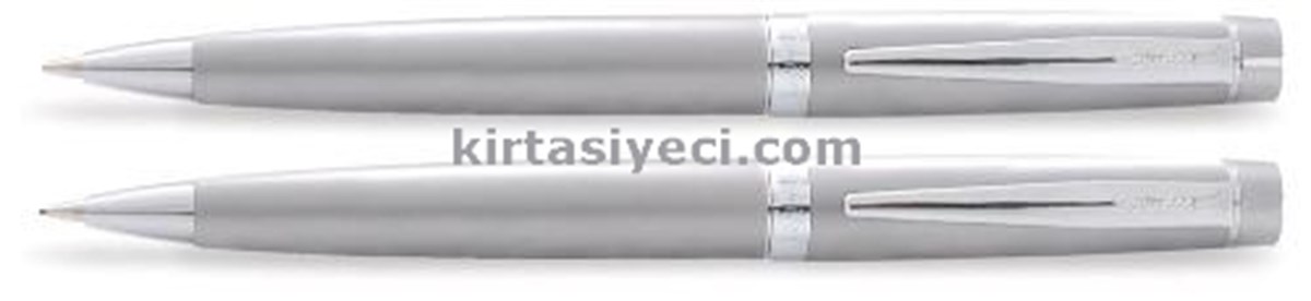 Scrikss 38 Tükenmez+Versatil Kalem Takim Mat Krom Lüks Kutuda 