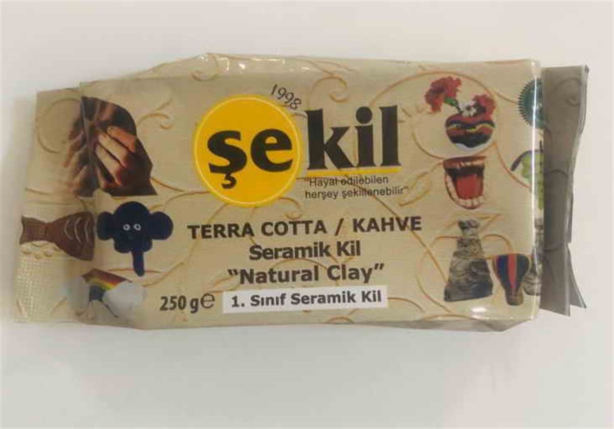 Sekil Sek-004 Vakumlu Kil Hamuru Kahverengi 250 Gr