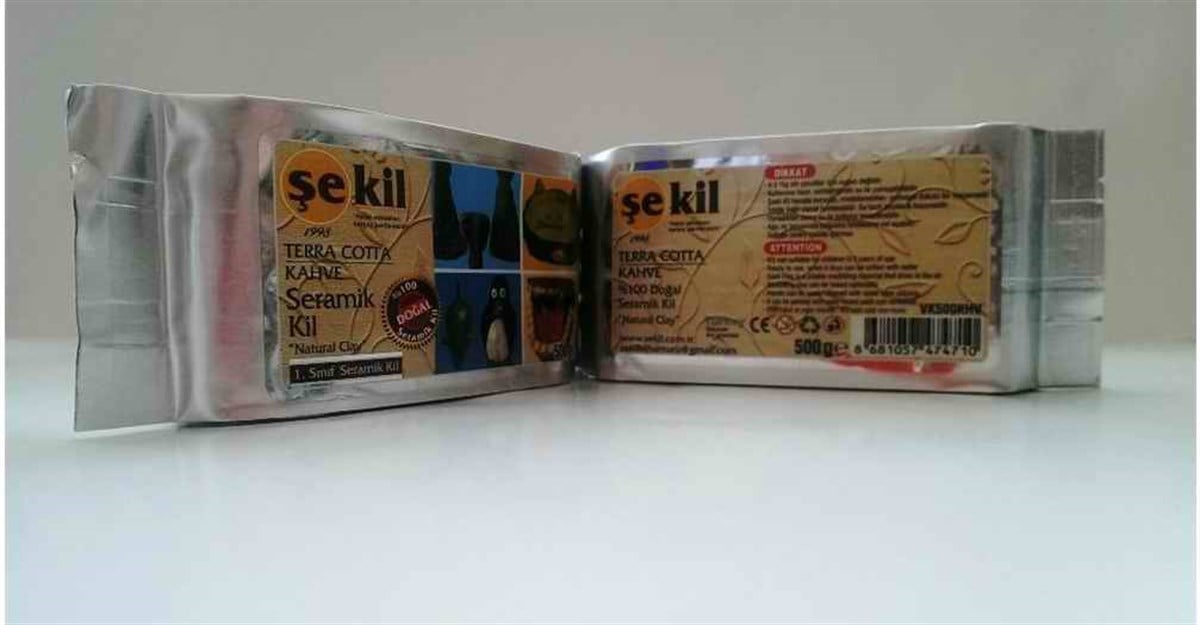Sekil Sek-005 Vakumlu Kil Hamuru Kahverengi 500 Gr