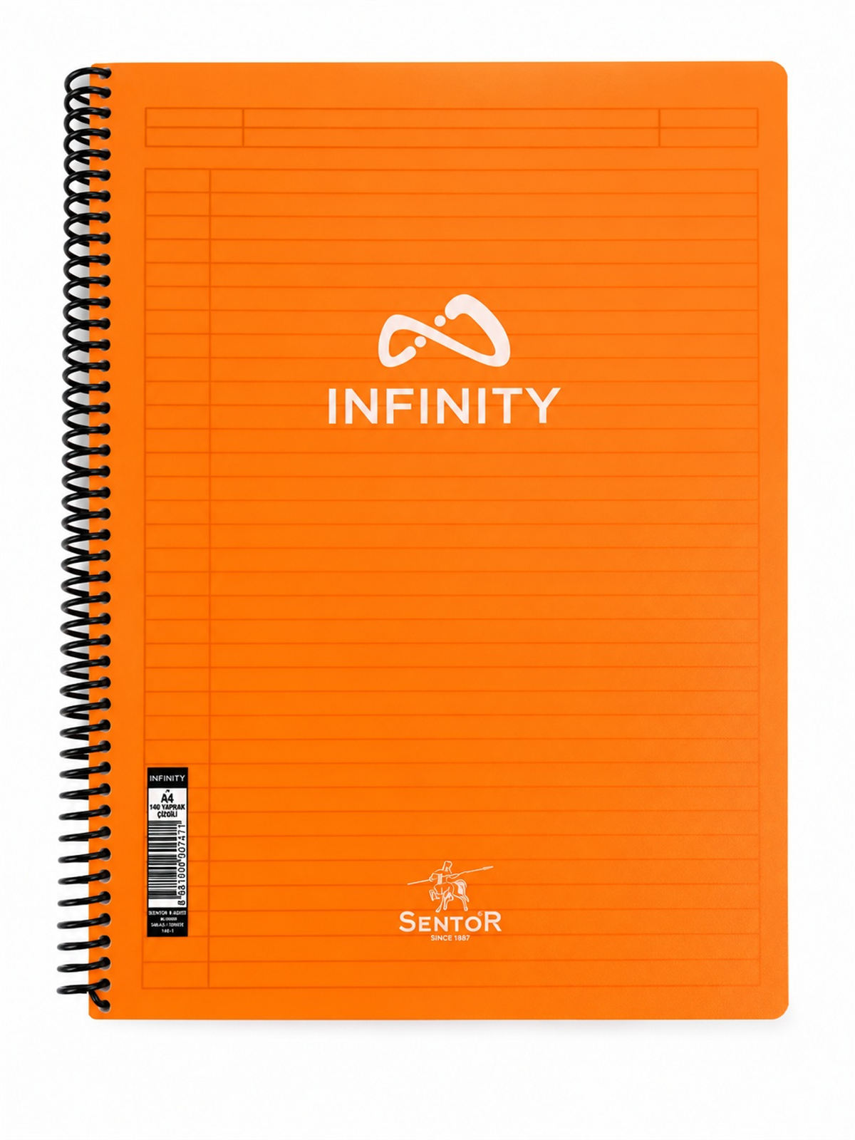 Sentor Infınıty Spiralli Pp Kapak A4 Defter Çizgili 140 Yaprak