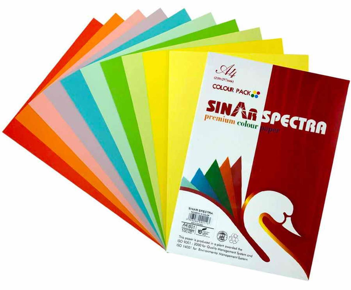 Sinar Spectra APPS101 A4 Renkli Fotokopi Kağıdı 10 Renk 100'lü Paket