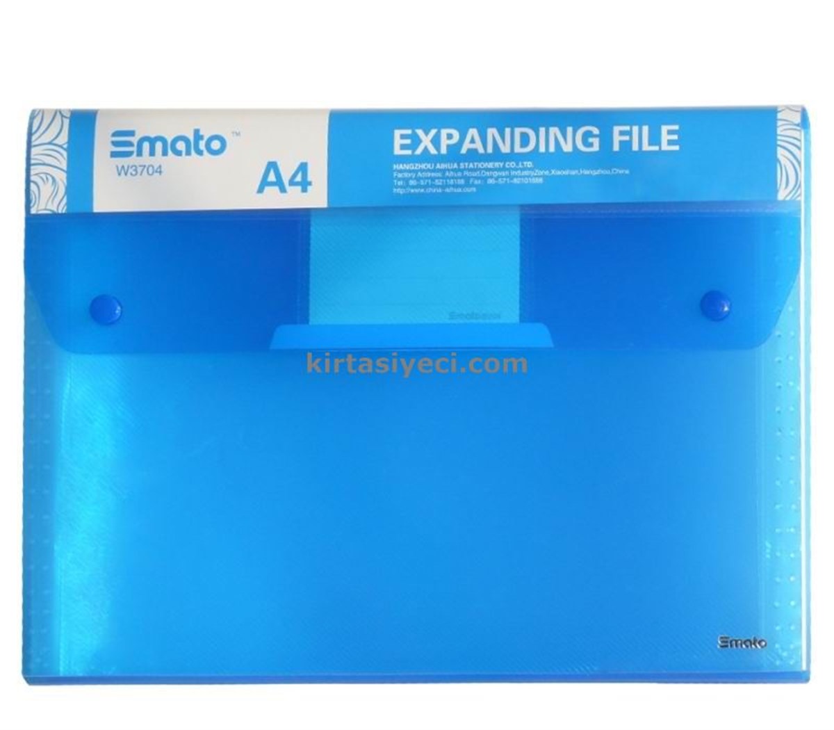Smato W3704 12 Seperatörlü Çitçitli Seffaf Dosya Turuncu  
