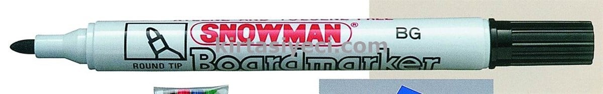 Snowman Bg-12 Y Tahta Kelami  Yuvarlak Uç Yesil Doldurulabilir