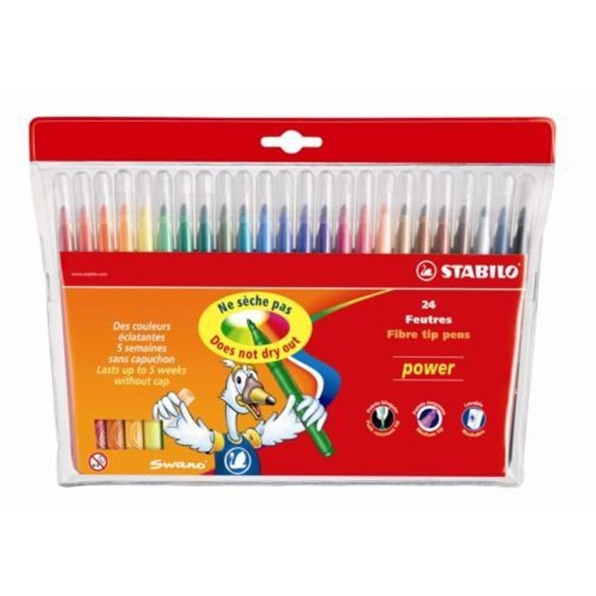 Stabilo 280/24-01 Power Keçeli Kalem 24 Lü 