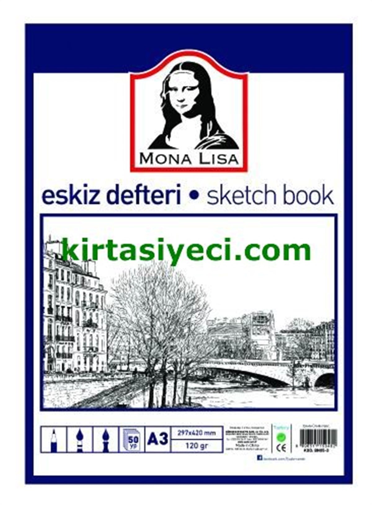 Südor Bn05-03 Eskiz Defteri A3 120 Gr 50 Yaprak 