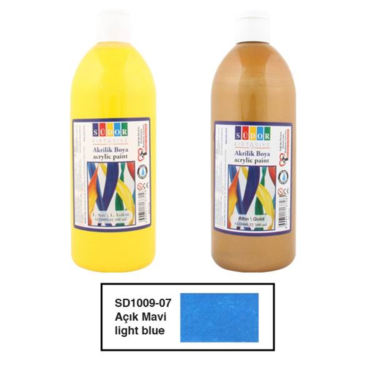 Südor Sd1009-07 Akrilik Boya 500Ml Açik Mavi