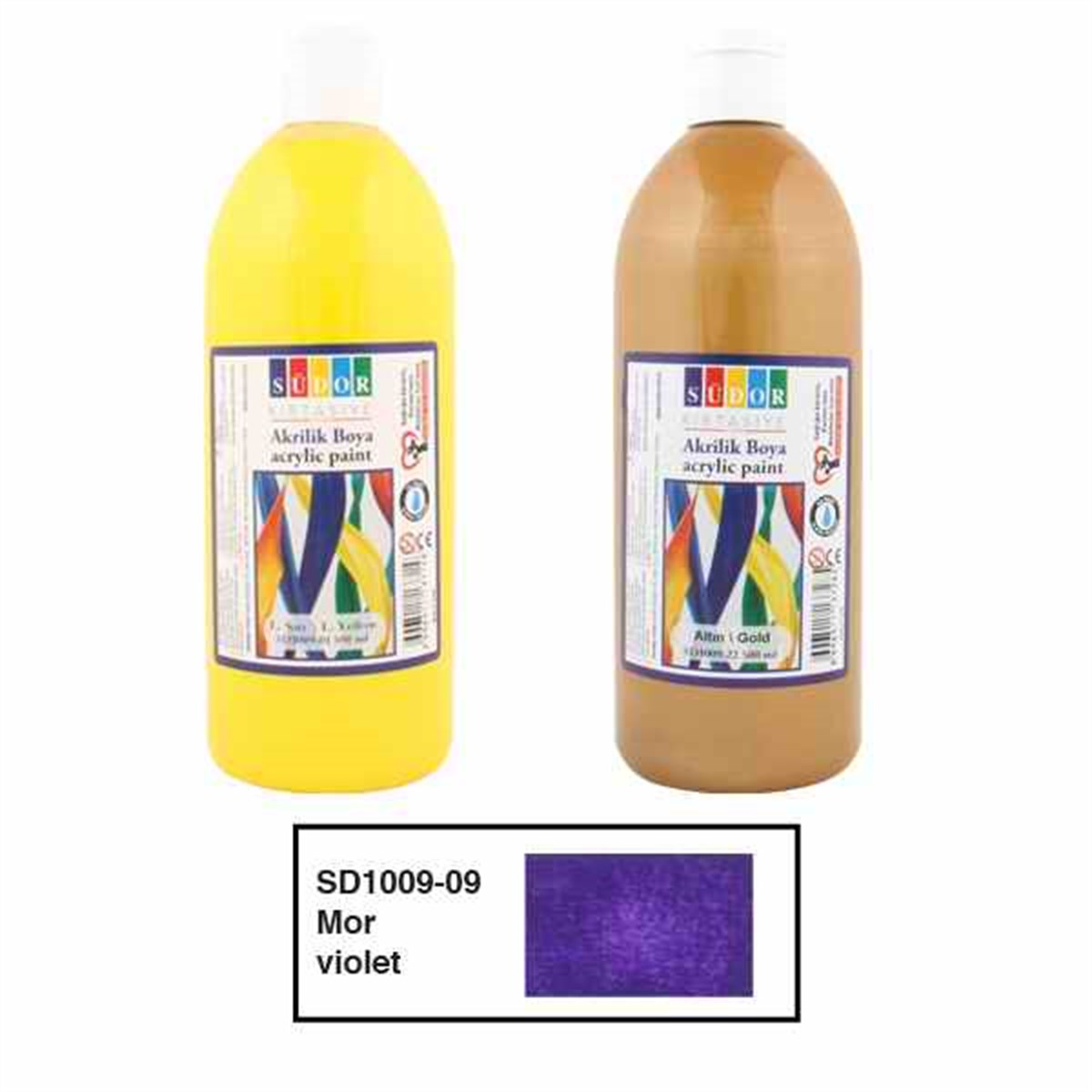 Südor Sd1009-09 Akrilik Boya 500Ml Mor