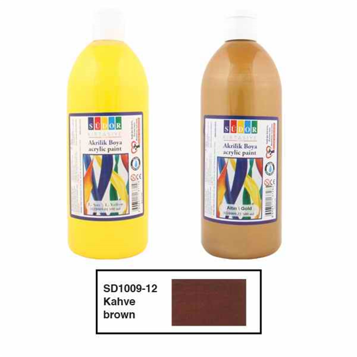 Südor Sd1009-12 Akrilik Boya 500Ml Kahverengi