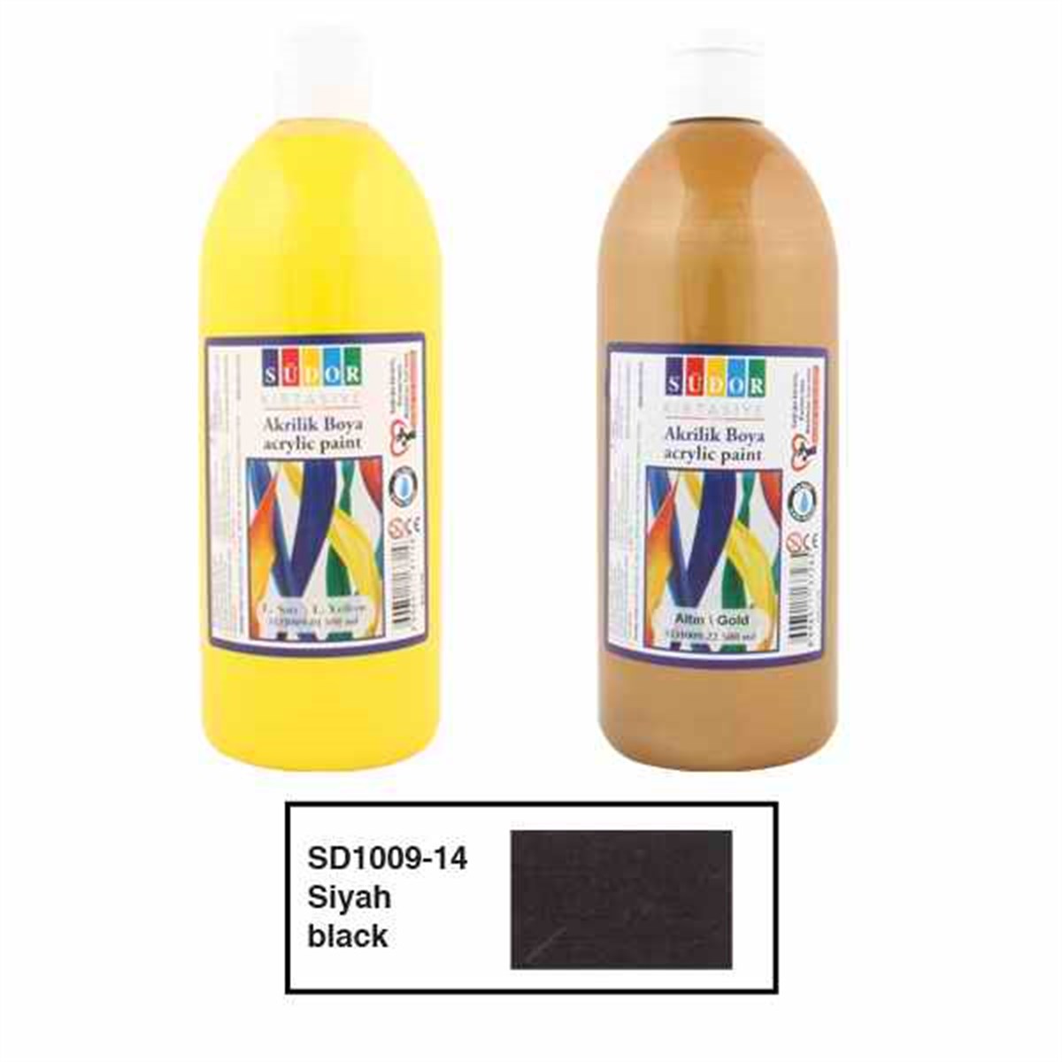 Südor Sd1009-14 Akrilik Boya 500Ml Siyah
