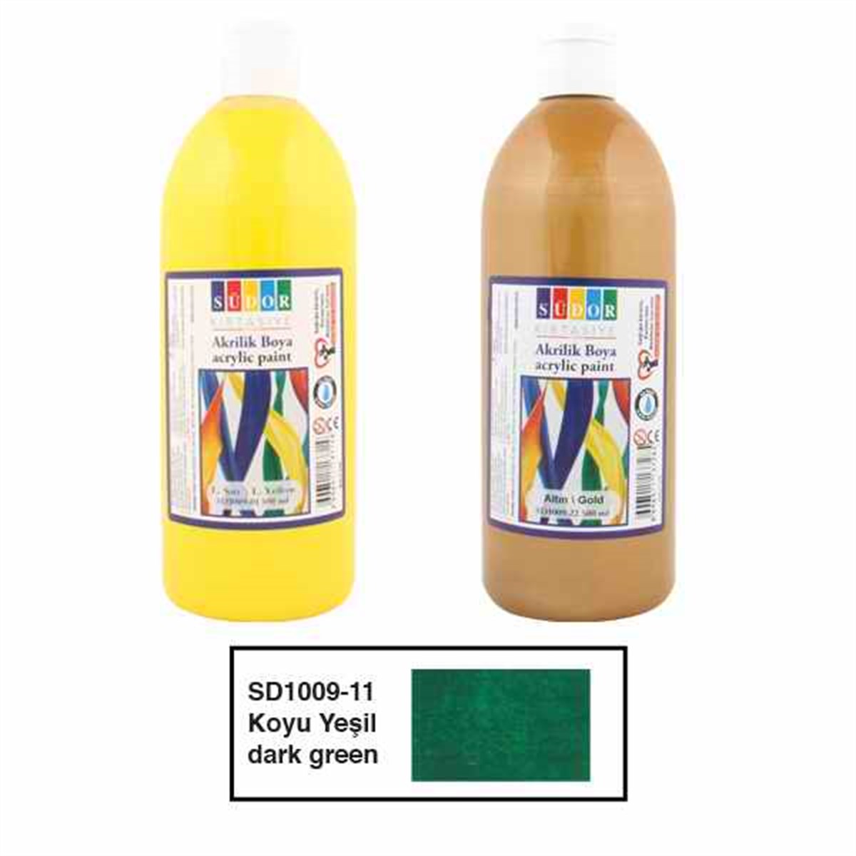 Südor Sd1009 Akrilik Boya 500Ml Koyu Yesil