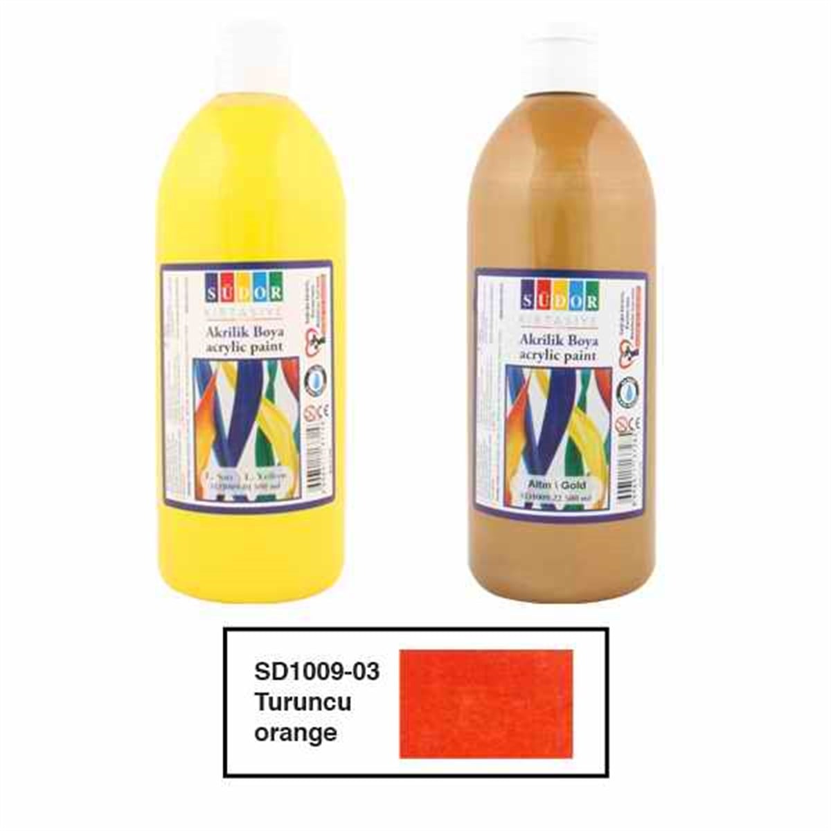 Südor Sd1009 Akrilik Boya 500Ml Turuncu