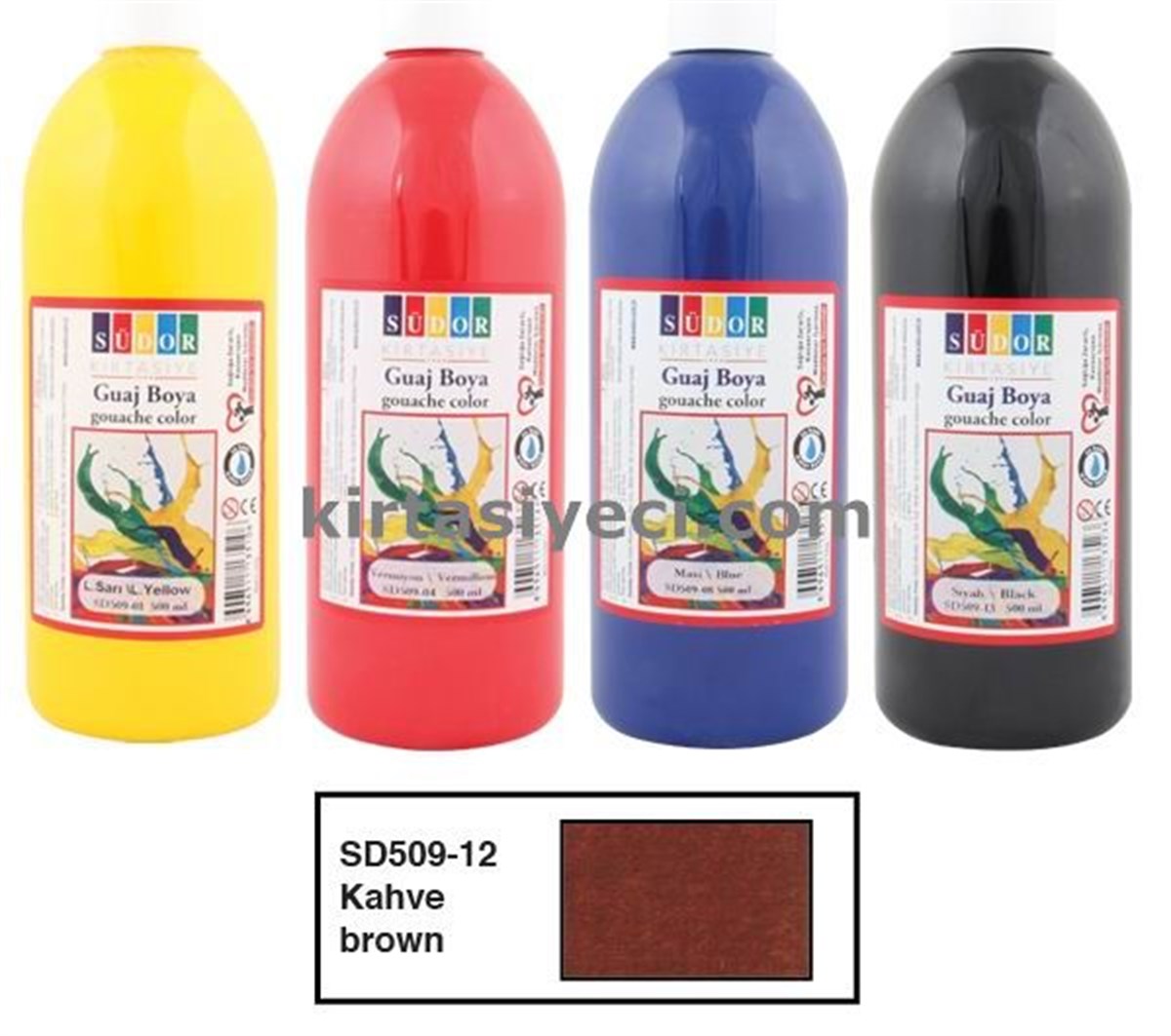 Südor Sd509-12 Guaj Boya 500Ml Kahverengi