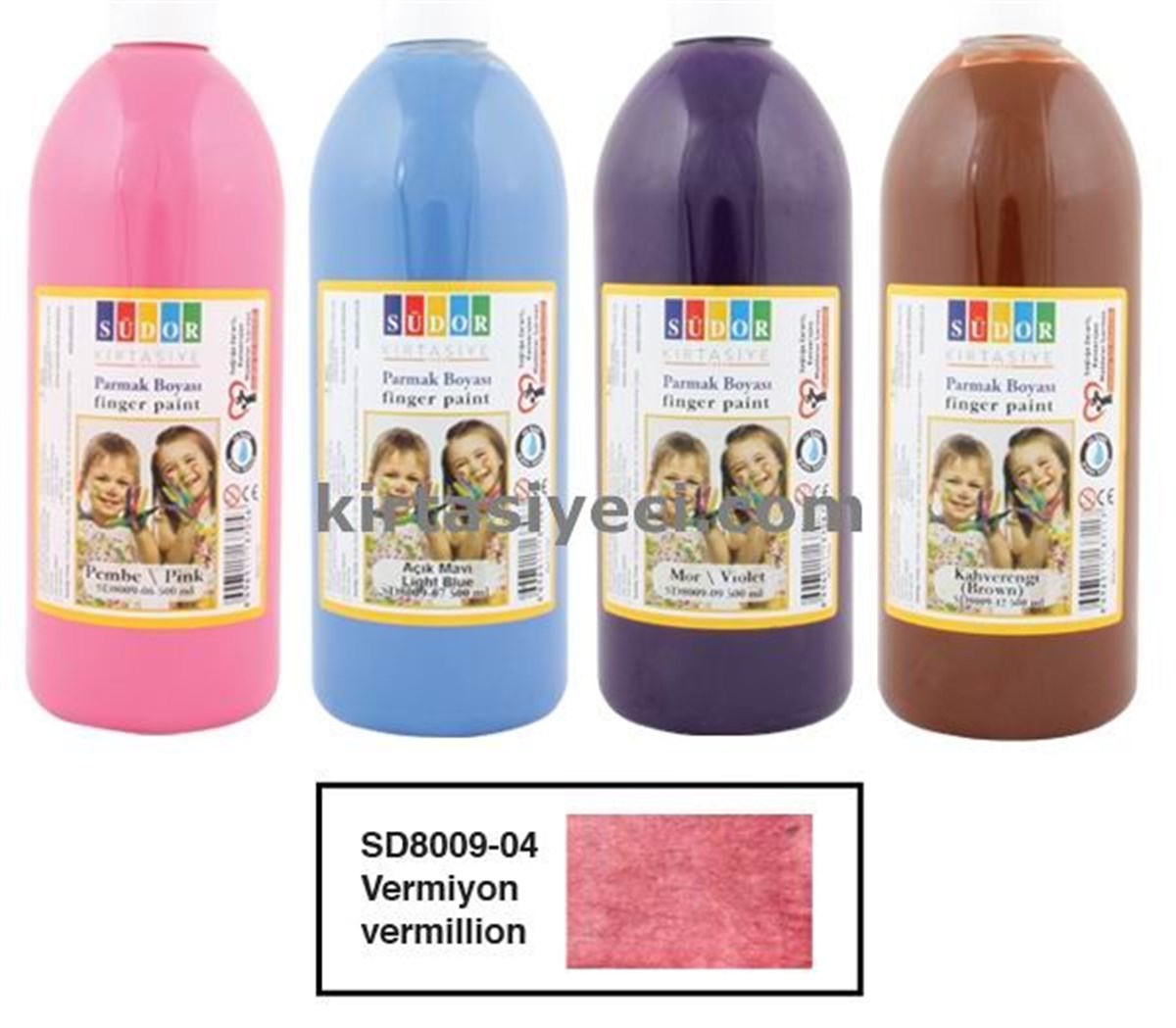Südor Sd8009-04 Parmak Boyasi 500Ml Vermiyon